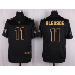 Nike Patriots #11 Drew Bledsoe Black Mens Stitched NFL Elite Pro Line Gold Collection Jersey Nike Patriots #11 Drew Bledsoe Black Mens Stitched NFL Elite Pro Line Gold Collection Jersey