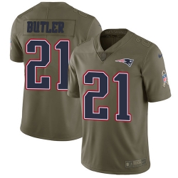 Nike Patriots #21 Malcolm Butler Olive Mens Stitched NFL Limited 2017 Salute To Service Jersey Nike Patriots #21 Malcolm Butler Olive Mens Stitched NFL Limited 2017 Salute To Service Jersey