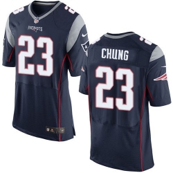 Nike Patriots #23 Patrick Chung Navy Blue Team Color Mens Stitched NFL New Elite Jersey Nike Patriots #23 Patrick Chung Navy Blue Team Color Mens Stitched NFL New Elite Jersey