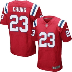 Nike Patriots #23 Patrick Chung Red Alternate Mens Stitched NFL Elite Jersey Nike Patriots #23 Patrick Chung Red Alternate Mens Stitched NFL Elite Jersey