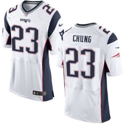 Nike Patriots #23 Patrick Chung White Mens Stitched NFL New Elite Jersey Nike Patriots #23 Patrick Chung White Mens Stitched NFL New Elite Jersey