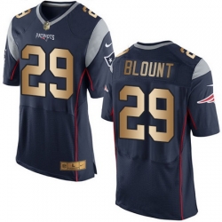 Nike Patriots #29 LeGarrette Blount Navy Blue Team Color Mens Stitched NFL New Elite Gold Jersey Nike Patriots #29 LeGarrette Blount Navy Blue Team Color Mens Stitched NFL New Elite Gold Jersey