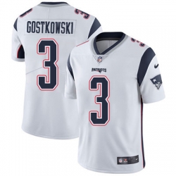 Nike Patriots #3 Stephen Gostkowski White Mens Stitched NFL Vapor Untouchable Limited Jersey Nike Patriots #3 Stephen Gostkowski White Mens Stitched NFL Vapor Untouchable Limited Jersey