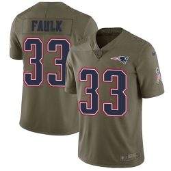 Nike Patriots #33 Kevin Faulk Olive Mens Stitched NFL Limited 2017 Salute To Service Jersey Nike Patriots #33 Kevin Faulk Olive Mens Stitched NFL Limited 2017 Salute To Service Jersey