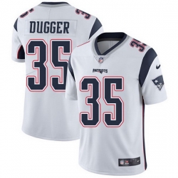 Nike Patriots 35 Kyle Dugger White Men Stitched NFL Vapor Untouchable Limited Jersey Nike Patriots 35 Kyle Dugger White Men Stitched NFL Vapor Untouchable Limited Jersey