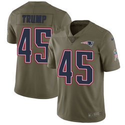 Nike Patriots #45 Donald Trump Olive Mens Stitched NFL Limited 2017 Salute To Service Jersey Nike Patriots #45 Donald Trump Olive Mens Stitched NFL Limited 2017 Salute To Service Jersey