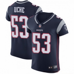 Nike Patriots 53 Josh Uche Navy Blue Team Color Men Stitched NFL Vapor Untouchable Elite Jersey Nike Patriots 53 Josh Uche Navy Blue Team Color Men Stitched NFL Vapor Untouchable Elite Jersey