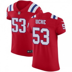 Nike Patriots 53 Josh Uche Red Alternate Men Stitched NFL New Elite Jersey Nike Patriots 53 Josh Uche Red Alternate Men Stitched NFL New Elite Jersey