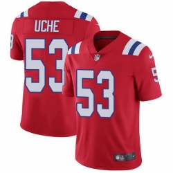 Nike Patriots 53 Josh Uche Red Alternate Men Stitched NFL Vapor Untouchable Limited Jersey Nike Patriots 53 Josh Uche Red Alternate Men Stitched NFL Vapor Untouchable Limited Jersey