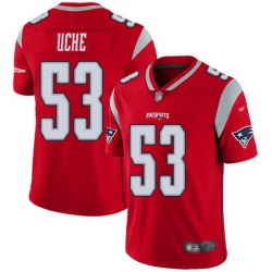 Nike Patriots 53 Josh Uche Red Men Stitched NFL Limited Inverted Legend Jersey Nike Patriots 53 Josh Uche Red Men Stitched NFL Limited Inverted Legend Jersey