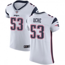 Nike Patriots 53 Josh Uche White Men Stitched NFL New Elite Jersey Nike Patriots 53 Josh Uche White Men Stitched NFL New Elite Jersey