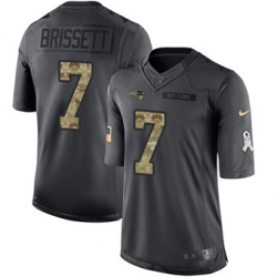 Nike Patriots #7 Jacoby Brissett Black Mens Stitched NFL Limited 2016 Salute To Service Jersey Nike Patriots #7 Jacoby Brissett Black Mens Stitched NFL Limited 2016 Salute To Service Jersey
