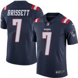 Nike Patriots #7 Jacoby Brissett Navy Blue Mens Stitched NFL Limited Rush Jersey Nike Patriots #7 Jacoby Brissett Navy Blue Mens Stitched NFL Limited Rush Jersey