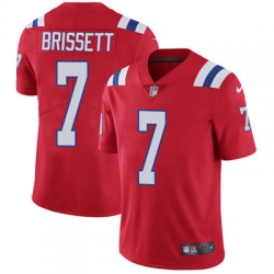 Nike Patriots #7 Jacoby Brissett Red Alternate Mens Stitched NFL Vapor Untouchable Limited Jersey Nike Patriots #7 Jacoby Brissett Red Alternate Mens Stitched NFL Vapor Untouchable Limited Jersey