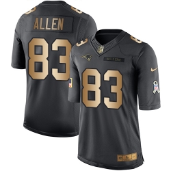 Nike Patriots #83 Dwayne Allen Black Mens Stitched NFL Limited Gold Salute To Service Jersey Nike Patriots #83 Dwayne Allen Black Mens Stitched NFL Limited Gold Salute To Service Jersey