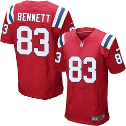 Nike Patriots #83 Martellus Bennett Red Alternate Mens Stitched NFL Elite Jersey Nike Patriots #83 Martellus Bennett Red Alternate Mens Stitched NFL Elite Jersey