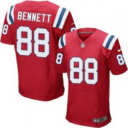 Nike Patriots #88 Martellus Bennett Red Alternate Men Stitched NFL Elite Jersey Nike Patriots #88 Martellus Bennett Red Alternate Men Stitched NFL Elite Jersey