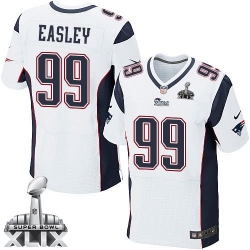 Nike Patriots #99 Dominique Easley White Super Bowl XLIX Mens Stitched NFL Elite Jersey Nike Patriots #99 Dominique Easley White Super Bowl XLIX Mens Stitched NFL Elite Jersey