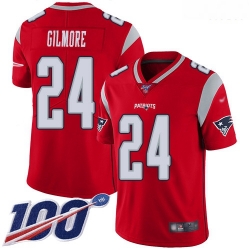 Patriots 24 Stephon Gilmore Red Men Stitched Football Limited Inverted Legend 100th Season Jersey Patriots 24 Stephon Gilmore Red Men Stitched Football Limited Inverted Legend 100th Season Jersey
