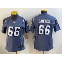 Women New England Patriots 66 Will Campbell 2025  Rivalries Stitched Football Jersey 