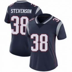 Women New England Patriots Rhamondre Stevenson #38 Navy Vapor Limited Jersey