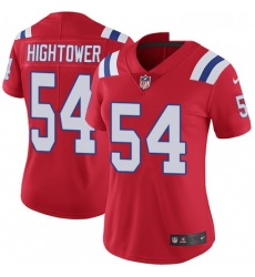 Womens Nike New England Patriots 54 Donta Hightower Red Alternate Vapor Untouchable Limited Player NFL Jersey