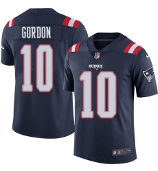 Nike Patriots #10 Josh Gordon Navy Blue Youth Stitched NFL Limited Rush Jersey