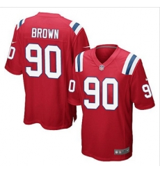 Youth New Patriots #90 Malcom Brown Red Alternate Stitched NFL Elite Jersey