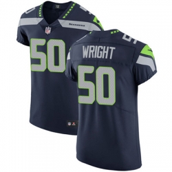 Men Nike Seahawks #50 K J Wright Steel Blue Team Color Stitched NFL Vapor Untouchable Elite Jersey