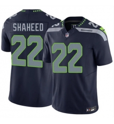 Men Seattle Seahawks 22 Rashid Shaheed Navy 2025 F U S E Vapor Untouchable Limited Stitched Football Jersey Men Seattle Seahawks 22 Rashid Shaheed Navy 2025 F U S E Vapor Untouchable Limited Stitched Football Jersey