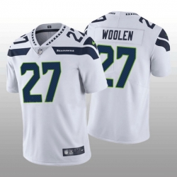 Men Seattle Seahawks 27 Tariq Woolen White Vapor Untouchable Stitched Football Jersey