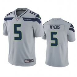 Men Seattle Seahawks 5 Jason Myers Grey Vapor Untouchable Limited Stitched Jersey