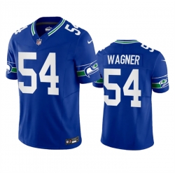 Men Seattle Seahawks 54 Bobby Wagner Royal 2023 F U S E  Vapor Limited Throwback Stitched Jersey