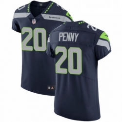 Mens Nike Seattle Seahawks 20 Rashaad Penny Navy Blue Team Color Vapor Untouchable Elite Player NFL Jersey