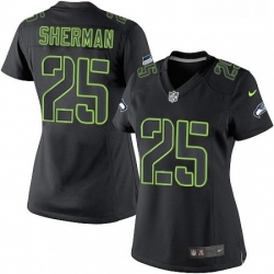 Mens Nike Seattle Seahawks 25 Richard Sherman Elite Grey Alternate USA Flag Fashion NFL Jersey