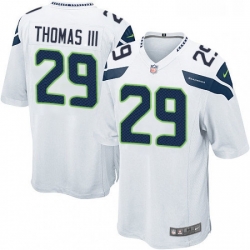 Mens Nike Seattle Seahawks 29 Earl Thomas III Game White NFL Jersey