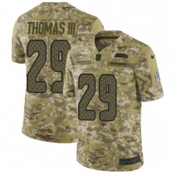 Mens Nike Seattle Seahawks 29 Earl Thomas III Limited Camo 2018 Salute to Service NFL Jersey