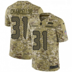 Mens Nike Seattle Seahawks 31 Kam Chancellor Limited Camo 2018 Salute to Service NFL Jersey