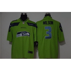 Nike Seahawks 3 Russell Wilson Green Vapor Untouchable Limited Jersey