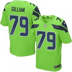 Nike Seahawks #79 Garry Gilliam Green Mens Stitched NFL Elite Rush Jersey