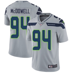 Nike Seahawks #94 Malik McDowell Grey Alternate Mens Stitched NFL Vapor Untouchable Limited Jersey