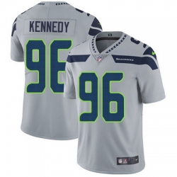 Nike Seahawks #96 Cortez Kennedy Grey Alternate Mens Stitched NFL Vapor Untouchable Limited Jersey