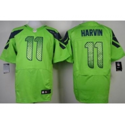 Nike Seattle Seahawks 11 Percy Harvin Green Elite NFL Jersey