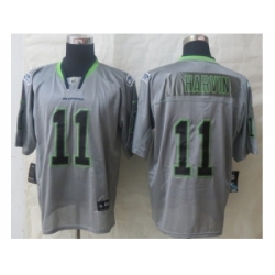 Nike Seattle Seahawks 11 Percy Harvin Grey Elite Lights Out NFL Jersey