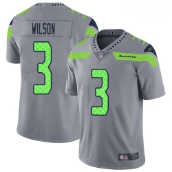 Seahawks 3 Russell Wilson Gray Men Stitched Football Limited Inverted Legend Jersey