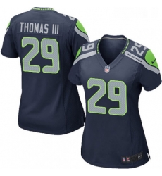 Womens Nike Seattle Seahawks 29 Earl Thomas III Game Steel Blue Team Color NFL Jersey