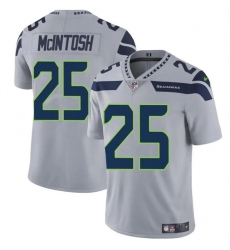 Youth Seattle Seahawks 25 Kenny McIntosh Grey Vapor Limited Stitched Football Jersey