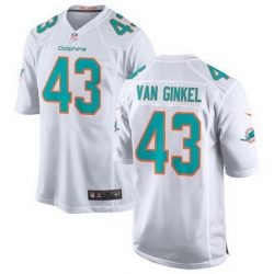 Men Miami Dolphins 43 Andrew Van Ginkel White Stitched Football Jersey