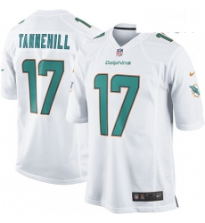 Mens Nike Miami Dolphins 17 Ryan Tannehill Game White NFL Jersey