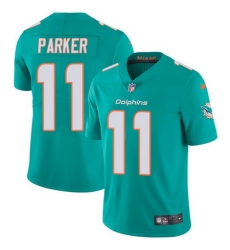 Nike Dolphins #11 DeVante Parker Aqua Green Team Color Mens Stitched NFL Vapor Untouchable Limited Jersey